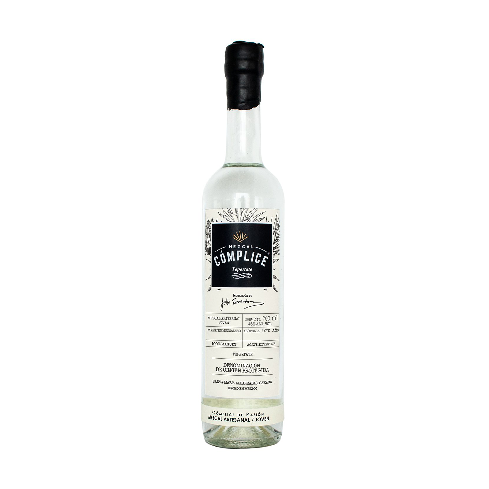 Mezcal Cómplice Pasión Tepeztate 700ml (promoción 6X5)