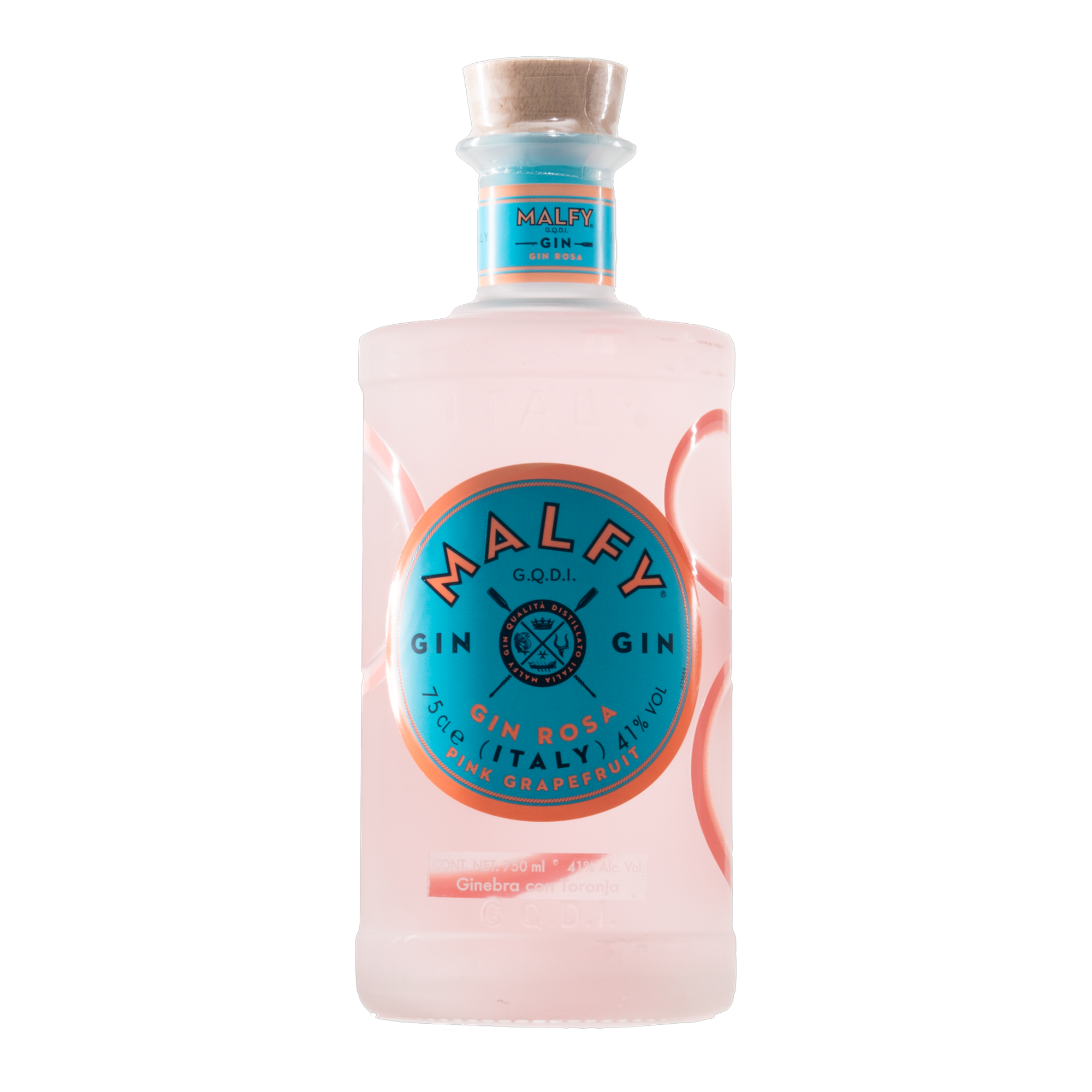Ginebra Malfy Gin Rosa 750ml (41% Alc. Vol.)