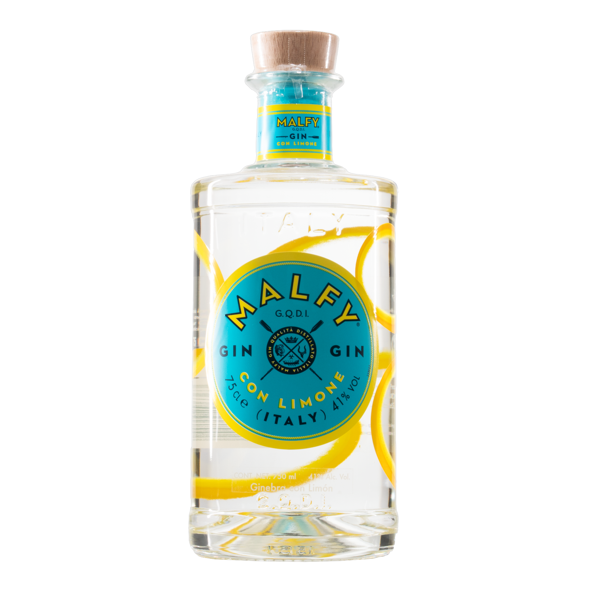 Ginebra Malfy Gin Limon 750ml (41% Alc. Vol.)